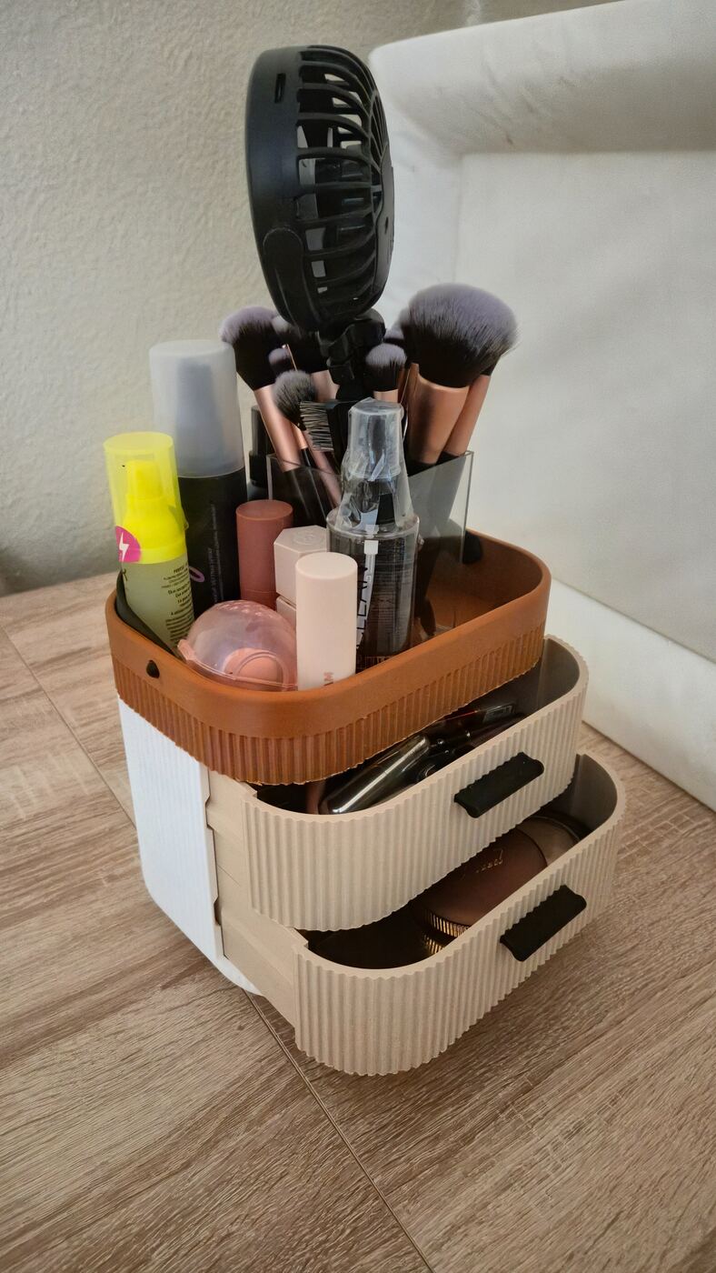 Organizador de maquillaje con cajones